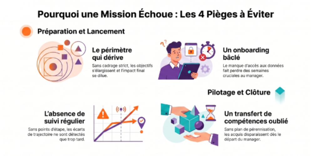  Les erreurs qui peuvent faire échouer une mission 